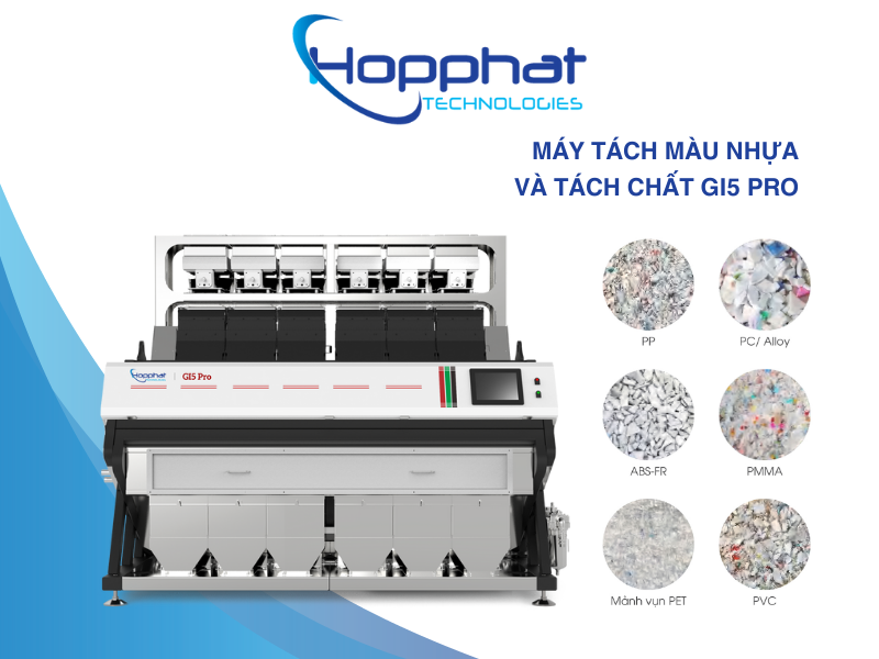 Máy tách màu mảnh nhựa GV5 Pro